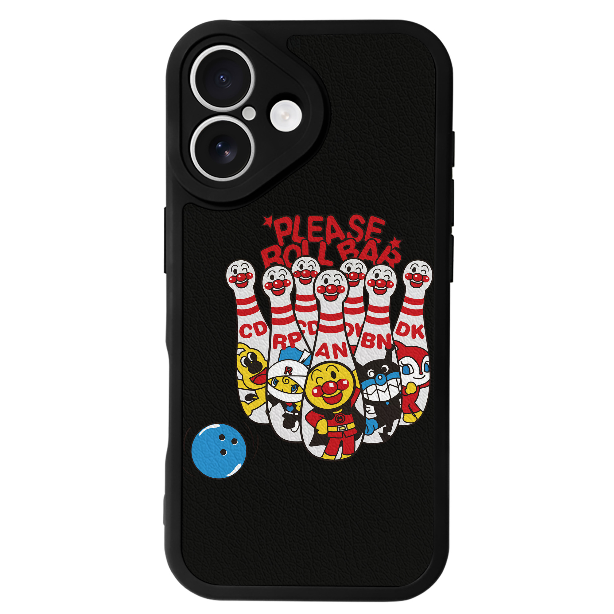 （画像用） アンパンマン Anpanman 【iPhone 16シリーズ対応】シリコンスマホケース（レザー調） 材質：シリコン